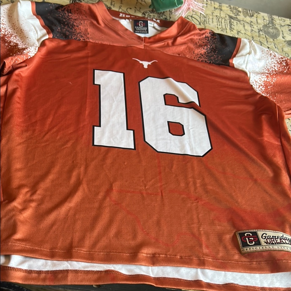 Texas Longhorns #16 Orange Game Jersey